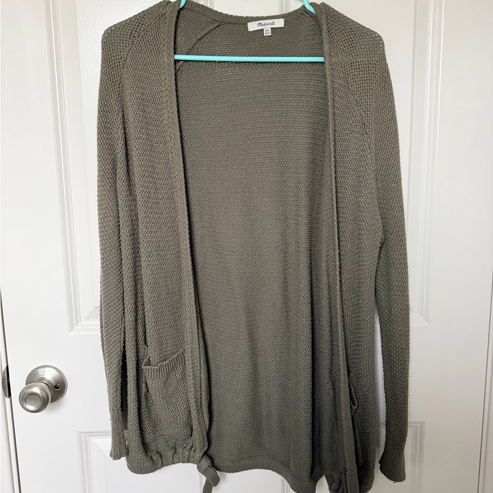 Madewell Green Knit Cardigan